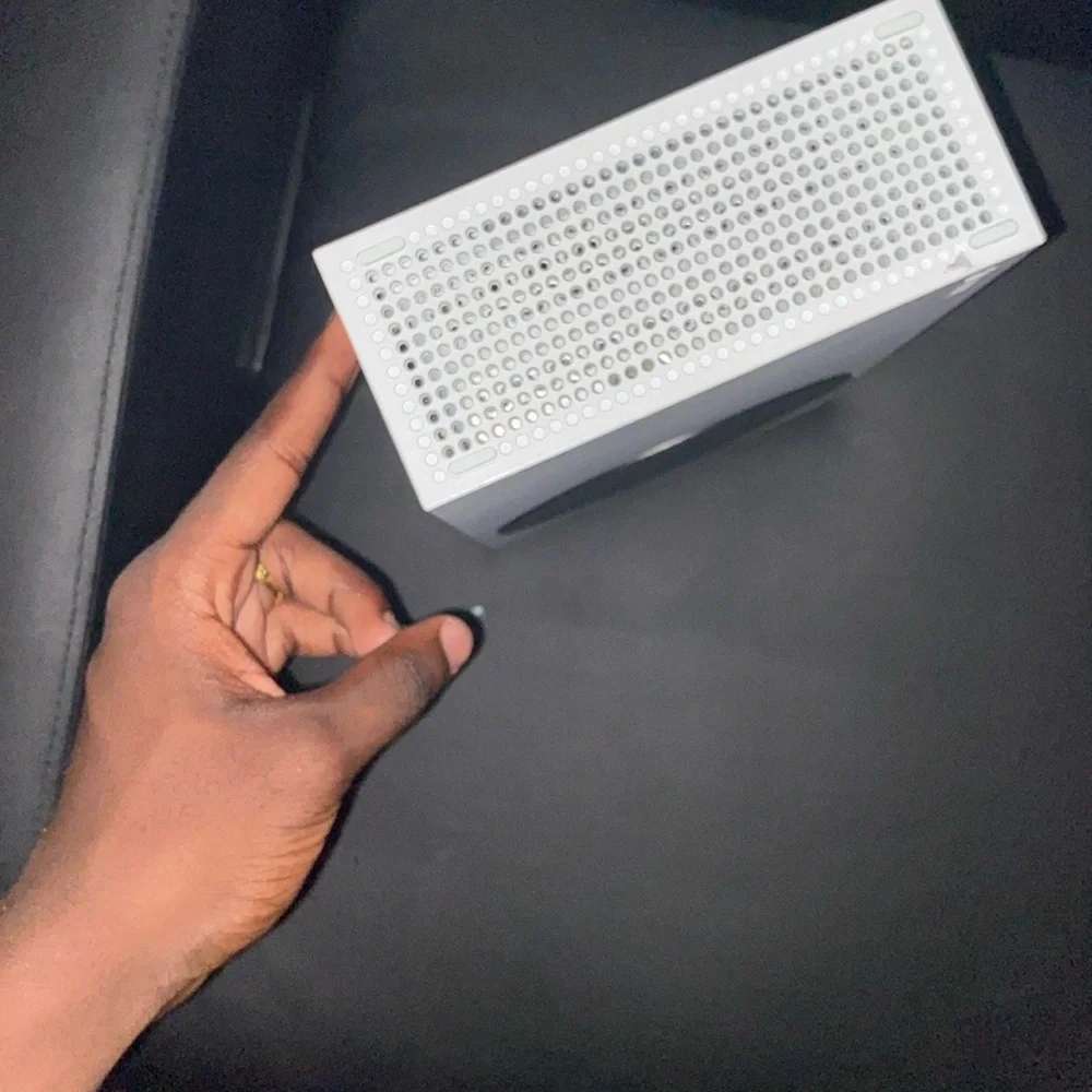 White Perforated Box